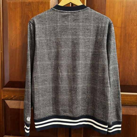 Todd Snyder x Champion Men’s Gray Wool Cotton Glenplaid Crewneck Sweatshirt M - Picture 3 of 12